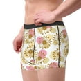 thumbnail image 3 of Kdxio Men's Boxer Briefs with Sunflowers Print - Comfortable and Breathable Underwear for Everyday Wear, 3 of 7