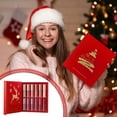 thumbnail image 1 of Fiudx Artículos en oferta con ofertas flash Juego 12 colores en brillo labios para Navidad, mate, resistente al agua, antiadherente, no se decolora, lápiz labial, pasta en labios 18 ml, 1 of 7