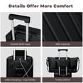 thumbnail image 4 of Gynky Luggage Sets 3 Piece with Duffel Bag 20 in Carry on Luggage Set Hardshell ABS Suitcase with 360° Spinner Wheels for Women Men, Black, 4 of 7
