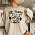 thumbnail image 2 of Touchdowns, Turkey  Pie Oh My Thanksgiving Sweatshirt, Cute Thanksgiving Shirt, Fall Clothing, Thankful Family Shirts, 2 of 6