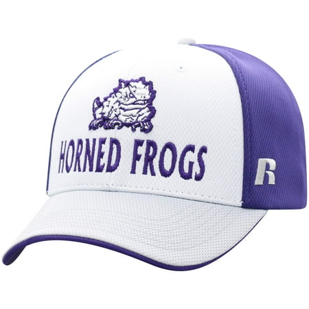 Men's Russell White/Gray TCU Horned Frogs Novice Adjustable Snapback Hat