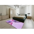 thumbnail image 5 of Ahgly Company Machine Washable Indoor Rectangle Transitional Blossom Pink Area Rugs, 4' x 6', 5 of 7