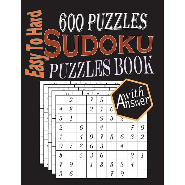 Easy To Hard Sudoku Puzzles Book Easy To Hard 600 Sudoku Easy To 