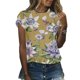 thumbnail image 2 of Camiseta informal para mujer, blusa estampada con cuello redondo y manga corta, Tops OAVQHLG3B Store  lin121212, 2 of 5