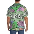 thumbnail image 5 of Cauagu Summer Men's Short Sleeve Button Down Hawaiian Shirt for Men Bowling Shirts Casual Summer Beach Shirt,XX-Large, 5 of 6