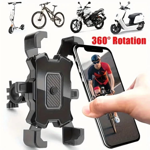 Motorcycle Phone Mount Stand Auto Lock Military Anti-Shake Bike Phone Holder New