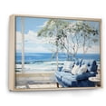 thumbnail image 2 of Designart "To The Coastal windows Windows painting II" Nautical & Beach Floater Framed Canvas Wall Art, 2 of 7