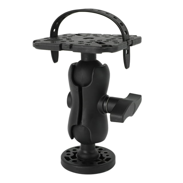 Fish Finder Mount, Fish Finder Holder Lightweight Stable Clamping Nylon Silicone Ball Swivel Design for Boats