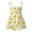 1#Yellow, variant on Tiijoy Toddler Girls Beach Dress Sleeveless Smocked A-Line Dress with Tie Straps, Sizes 2-3