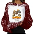 thumbnail image 2 of AOOCHASLIY Thanksgiving Day Women Tops Thanksgiving Day Fashion Women's Casual Long Sleeve Printed Ladies Sweatshirts Tops, 2 of 5