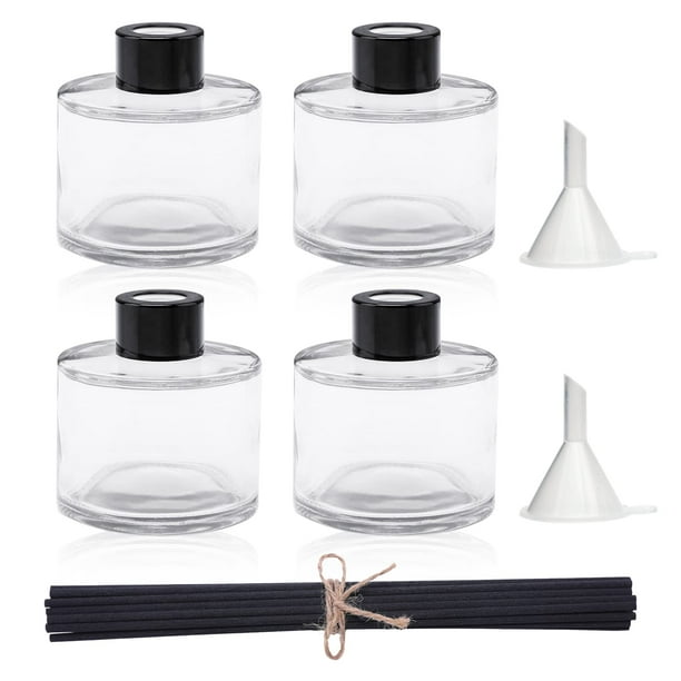 Botellas difusoras Agidea Fragance Glass de 100 ml con 20 lengüetas