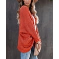 thumbnail image 3 of Women Open Front Long Sleeve Chunky Knit Cardigan Sweaters Outwear with Pockets, 3 of 4