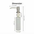 thumbnail image 3 of Soap Dispenser Stainless Steel For Kitchen Sink Brushed Nickel 300Ml Bottle Tube, 3 of 6
