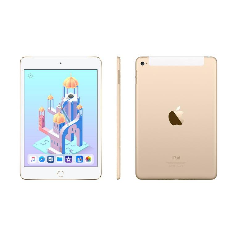 iPad mini4 Cellular版 128GB ゴールドPC/タブレット