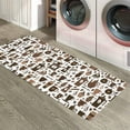 thumbnail image 6 of Kitchen Rugs and Mats,Brown Coffee Beans Coffee Cup Seamless 2 Piece Anti Fatigue Area Runner Rug Set Comfort Standing Floor Mat,Retro Coffee Theme Non Slip Absorbent Doormats for Laundry/Bathroom, 6 of 6
