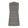 thumbnail image 4 of Lenpel Women's Tank Tops Trendy Summer Striped Square Neck Side Split Sleeveless T-Shirts Casual Tunic Tee Blouses, 4 of 6