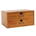 thumbnail image 4 of Minkissy Bathroom Drawer Organizer Storage Box Light Brown Wood 1Pcs for Women, 4 of 8