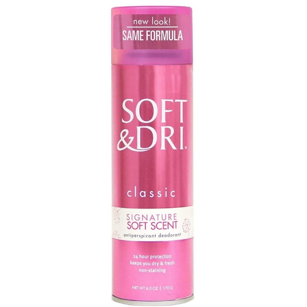Soft & Dri Aerosol Antiperspirant Deodorant, Soft Scent 6 oz (Pack of 3