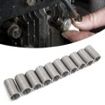 thumbnail image 1 of Juego de casquillos roscados, 10 piezas Inserto de rosca de alambre Inserto de rosca de alambre Manguito Tornillo de buje Confiable y duradero, 1 of 12