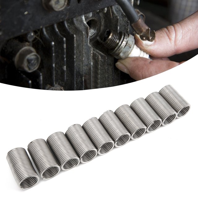 Juego de casquillos roscados, 10 piezas Inserto de rosca de alambre Inserto de rosca de alambre Manguito Tornillo de buje Confiable y duradero