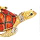 thumbnail image 2 of Painted Diamondd Metal Crafts Ornaments Animal Shaped Cartoon Turtle for Home Decoration(Orange), 2 of 3
