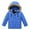 Blue, variant on Stamzod Down Coats for Baby Boys Girls Winter Warm Jacket Detachable Hat Hood Jackets Pocket Long Sleeve Fleece Children's Outerwear with Zipper 3Y-12Y