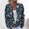thumbnail image 1 of LOVZFMLL Cardigan pour Femmes Décontracté Imprimé de Noël Cardigan Tricoté Veste à Boutons, 1 of 5