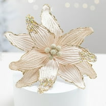 PRETXORVE Christmas Decorations, Christmas Decor, 1Pcs Simulation Floral Christmas Tree Decoration Fabric Materials Simulation Floral Wedding Party Hall and Other Decorations Festive Gift