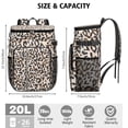 thumbnail image 3 of Travel Cooler Bag - Beige and Black Of Leopard Print Camping Beer Cooler Backpack with Bottle Opener- Waterproof Insulated Picnic Backpacks - Cooler Bag for Beach, 3 of 6