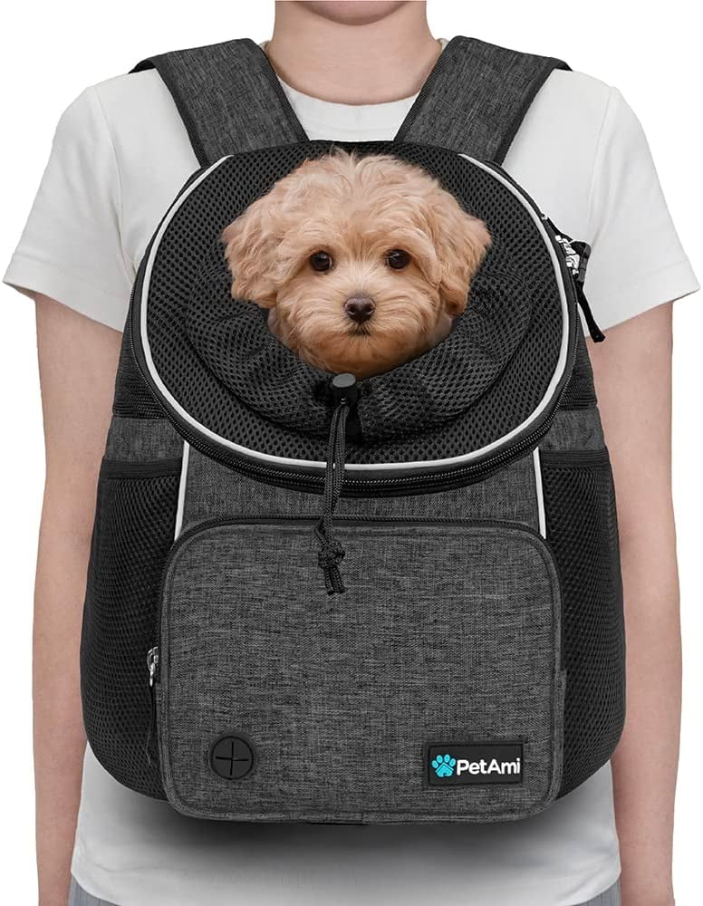 PetAmi Dog Front Carrier Backpack Adjustable Dog Pet Cat Chest