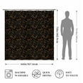 thumbnail image 3 of Boho Floral Shower Curtain, Botanical Fall Seasonal Dark Cottagecore Decor, Aesthetic Bath Decor, Housewarming Gift, Printed Design Shower Curtain, 3 of 7