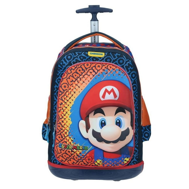 Mochilas escolares de mario bros con ruedas hotsell