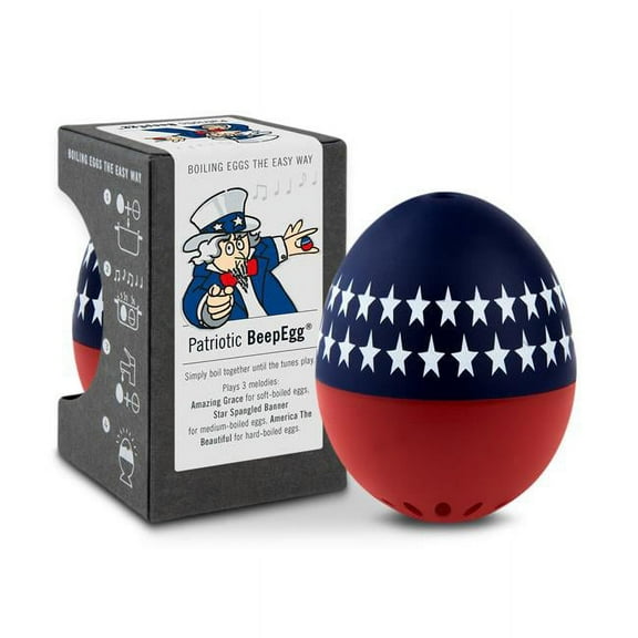 Brainstream Patriotic BeepEgg Singing and Floating Egg Timer for Boiled Eggs