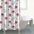 thumbnail image 4 of Pioneer Flower Floral Print Pattern Shower Curtain 84"x72", Bathroom Decorative Shower Curtain Set with 12 Hooks, Waterproof Washable, 4 of 6