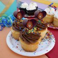 thumbnail image 4 of Lion Religious King Crown Bible Christian Heart Love Cupcake Picks Toppers Decoration Set of 6, 4 of 6