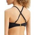 thumbnail image 2 of Women's Bleu Rod Beattie 00179D Kore Shirred Underwire Bandeau Bikini Swim Top (Black 36D), 2 of 4