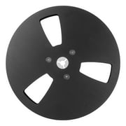 1/4 7 Inch Empty Tape Reel 3 Holes Wind Resistance Holes Open Reel Sound Takeup Reel for Recording Nab Black