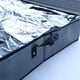 thumbnail image 4 of Organizador de almacenamiento de zapatos debajo de la cama, caja de tela plegable para zapatos con cubierta transparente, bolsa de almacenamiento con ventana transparente, 4 of 7