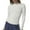 D9/White, variant on Afdoent Tops For Women Trendy Women's Long Sleeve T Shirt Neck Slim Top Basic Solid Color T Shirt Classic