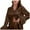 Brown#9527, variant on BOOMNY Women's Pajama Set 2 Peice Pajamas for Women Set Solid Color Long Sleeve Feather Trim Pjs Tops Pants Sleepwear Outfit Cozy Soft Homewear Loungewear