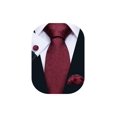 thumbnail image 1 of Conjunto de corbatas Barry.Wang de seda de cachemir rojo vino para hombre, 150 cm, 1 of 6
