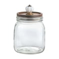 thumbnail image 2 of Weloille Bocal de Rangement en Verre Rétro pour Cuisine 1 Pce, Contenant Alimentaire Transparent Hermétique, Bocal Scellé Étanche à Grand Ouverture, Support de Rangement Sécuritaire pour Biscuits, Bonbons, Grains de Café et Garde-Manger, 2 of 8