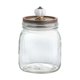 thumbnail image 2 of 35Oz Vintage Style Glass Sealed Jar Clear Kitchen Storage Container With Airtight Wooden Lid For Cookies Candy Coffee Beans Snacks And Dry Food Organization, 2 of 8