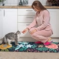 thumbnail image 3 of Pioneer Flower Floral Print Pattern Kitchen Rugs Sets Of 2,Anti Fatigue Kitchen Mat Rugs Non Slip Washable,Decorative Kitchen Floor Mats for Kitchen,Sink,Laundry,17"x30"+17"x47", 3 of 7