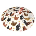 thumbnail image 2 of Kll 36" Christmas Tree Skirt Roosters And Chickens Xmas Tree Skirts Mat For New Year Xmas Holiday Party Indoor Outdoor Home Decoration, 2 of 9