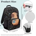 thumbnail image 7 of Yuyamidu Capybara School Backpack for Kids 6-8 Math Theme Primary School Backpack Teen School Book Bag for Boys Girls Ages 12-16 Big Capacity Middle School Bookbag, 7 of 7