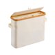 thumbnail image 1 of Cesta de papel higiénico de almacenamiento con tapa y mango Caja de almacenamiento de inodoro para 12 rollos, 1 of 9