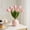 Pink, variant on Round Faux Ceramic Vase, Modern Small Decorative Planter for Tabletop, Lightweight Shatterproof Plastic Centerpiece for Shelf, Bathroom, Office Desk Decor, 3.86x3.74x0.98in