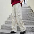 thumbnail image 2 of JLMSPLWG Warm Pants Soccer Pants Girls Cargo Pants Size 7-8 Kids Cargo Teen Girls Clothes 5/6 Girls Children Clothes Girls, Beige 10-11 Years, 2 of 6
