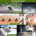 thumbnail image 5 of CJC Solar Pendant Lights, Waterproof Solar Shed Lamp Gazebo Lights with Remote Control, 160 LED and 360°Lighting, for Garage, Barn, Garden, Yard, Pathway,  Indoor/Outdoor, 5 of 12